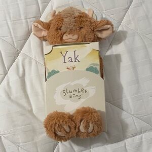 Slumberkins Brown Yak Stuffed Animal with Book
